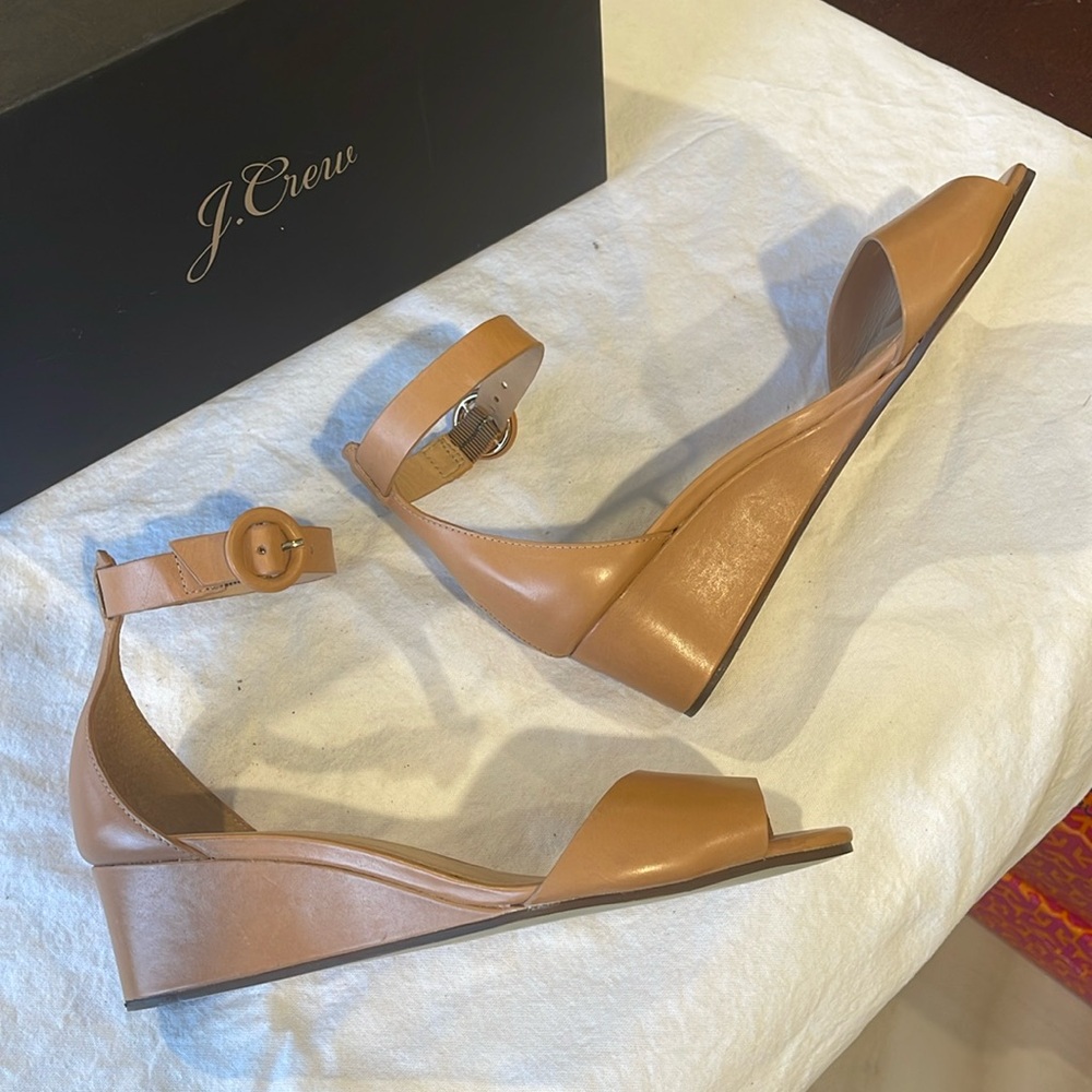 J.CREW - Demi-wedge Sandals - Tan - Size 7